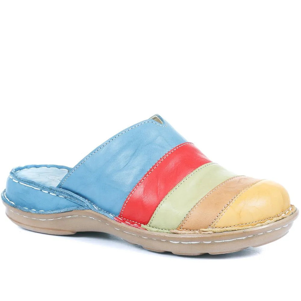 Leather Slip-On Clogs - CAY35017 / 322 038 sold by Shoe-Shop