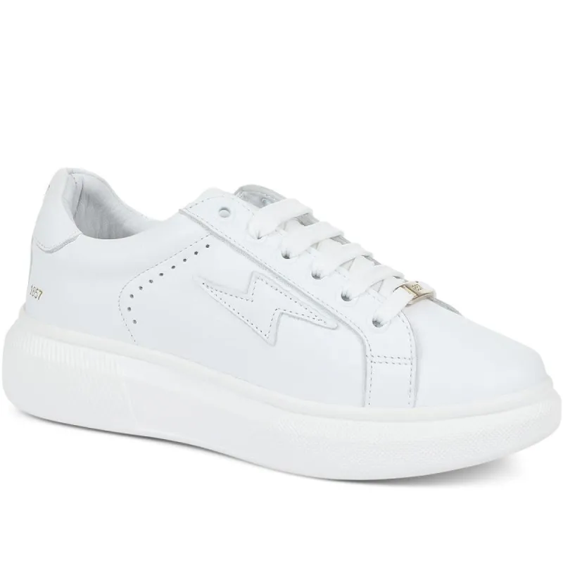 Enrica Leather Platform Trainers - ENRICA / 901 905 made by Shoe-Shop
