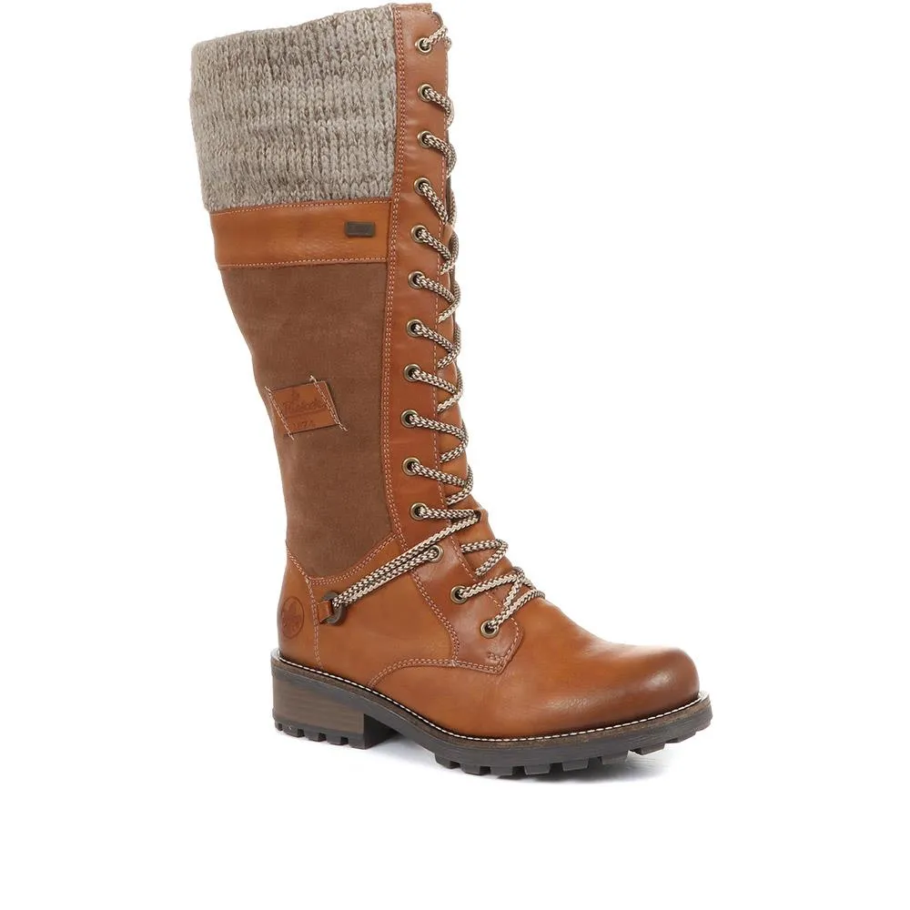 Tall Lace Up Boots - RKR34521 / 320 690 sold by Shoe-Shop
