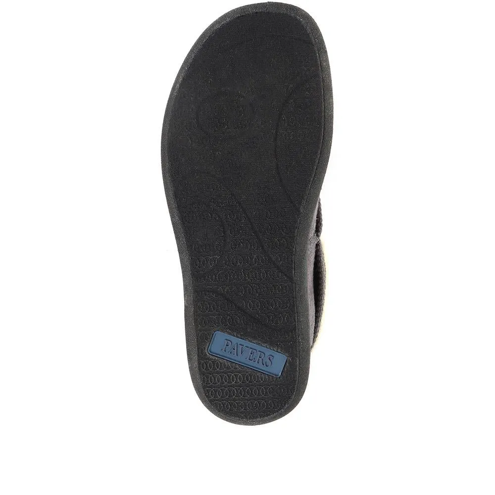 Wide Fit Cat Slippers - QING32007 / 319 026 sold by Shoe-Shop product image thumbnail 5