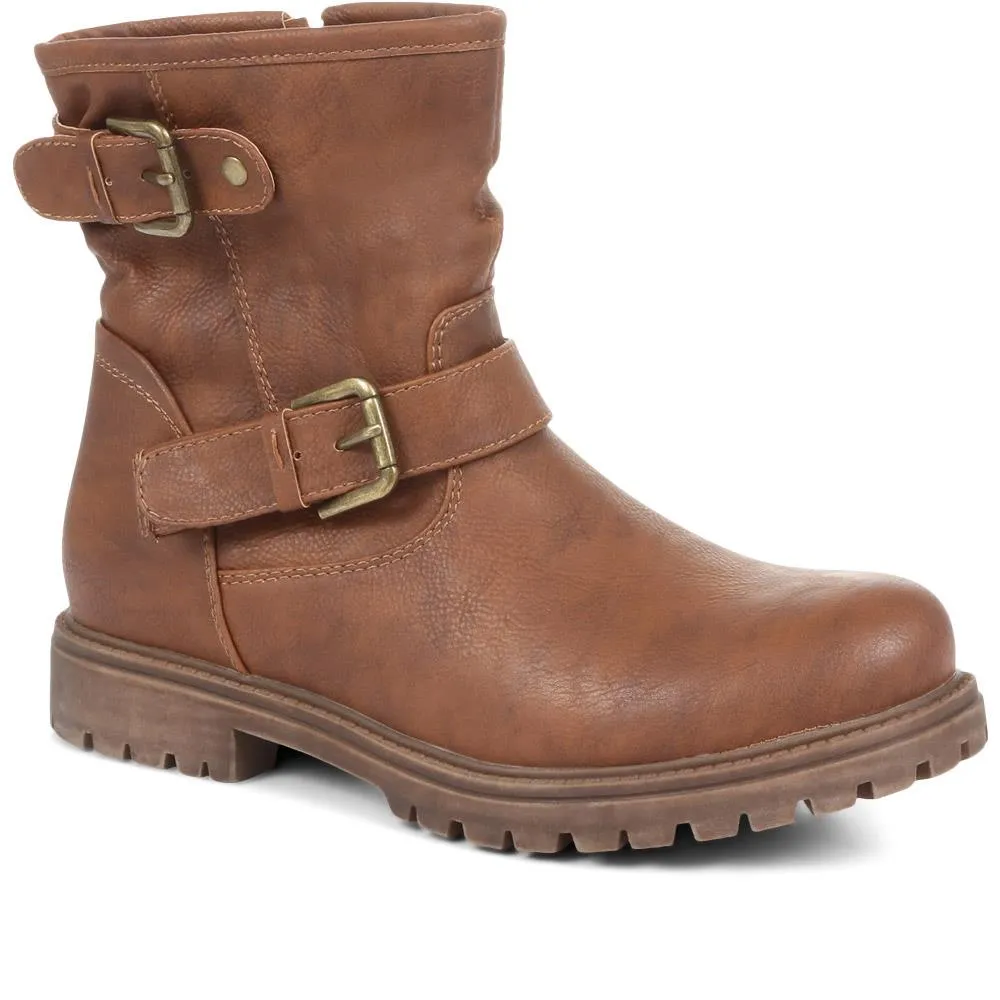 Chunky Biker Boots - WBINS34029 / 320 614 sold by Shoe-Shop