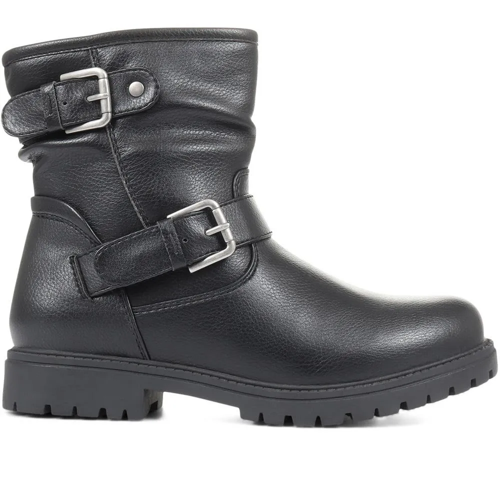 Chunky Biker Boots - WBINS34029 / 320 614 sold by Shoe-Shop product image thumbnail 4