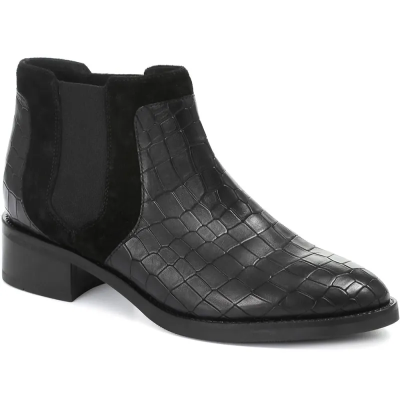 Croc Embossed Leather Chelsea Boot - CARM30502 / 316 593 sold by Shoe-Shop