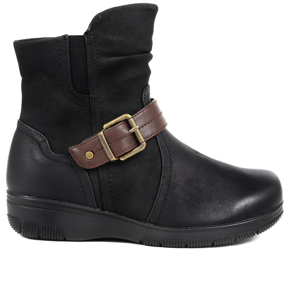 Extra Wide Fit Buckle Detail Boots - WINI / 324 197 sold by Shoe-Shop product image thumbnail 2