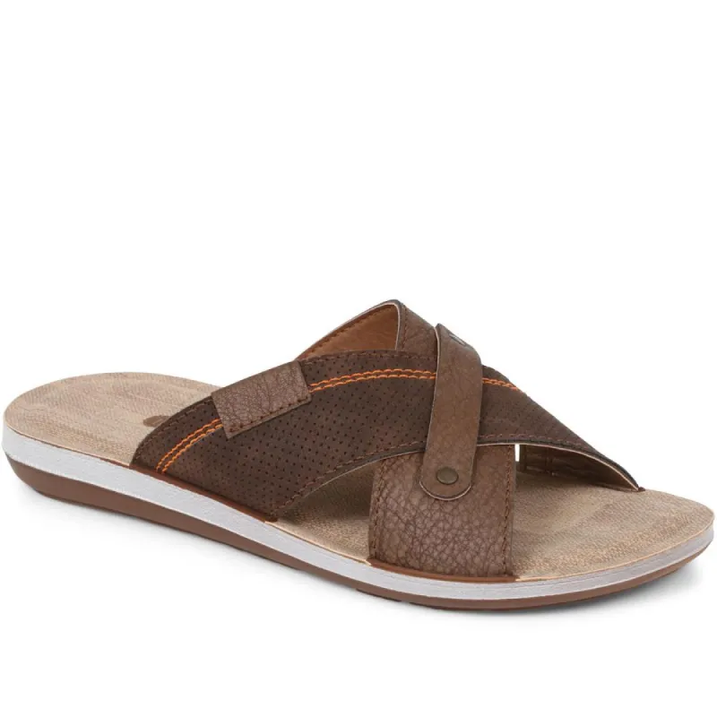 Men’s Textured Mule Sandals - INB37009 / 323 499 sold by Shoe-Shop