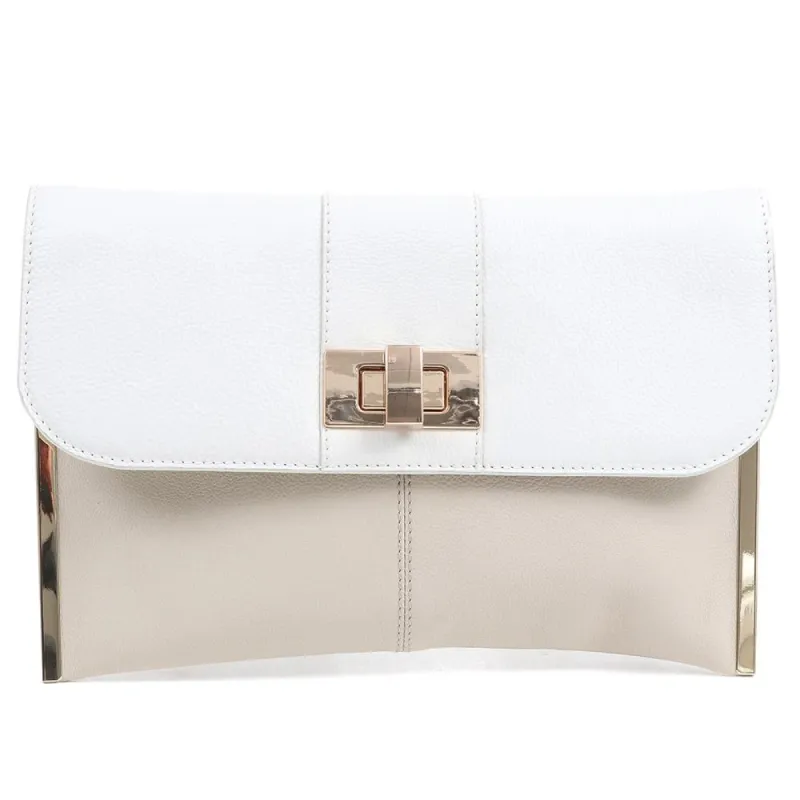 Buckle Fastening Leather Clutch - WILDA / 323 888 sold by Shoe-Shop