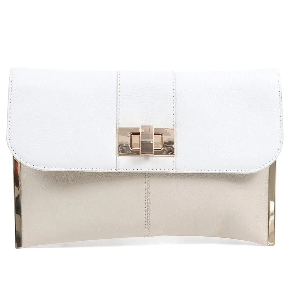 Buckle Fastening Leather Clutch - WILDA / 323 888 sold by Shoe-Shop product image thumbnail 3
