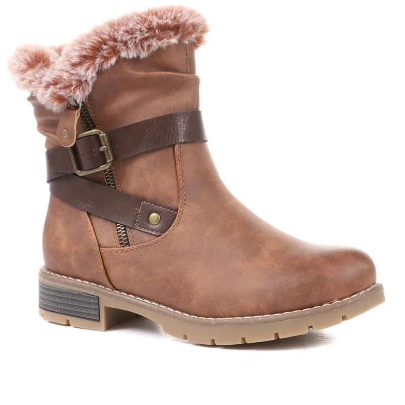Ankle Biker Boots - WBINS36037 / 322 825 made by Shoe-Shop