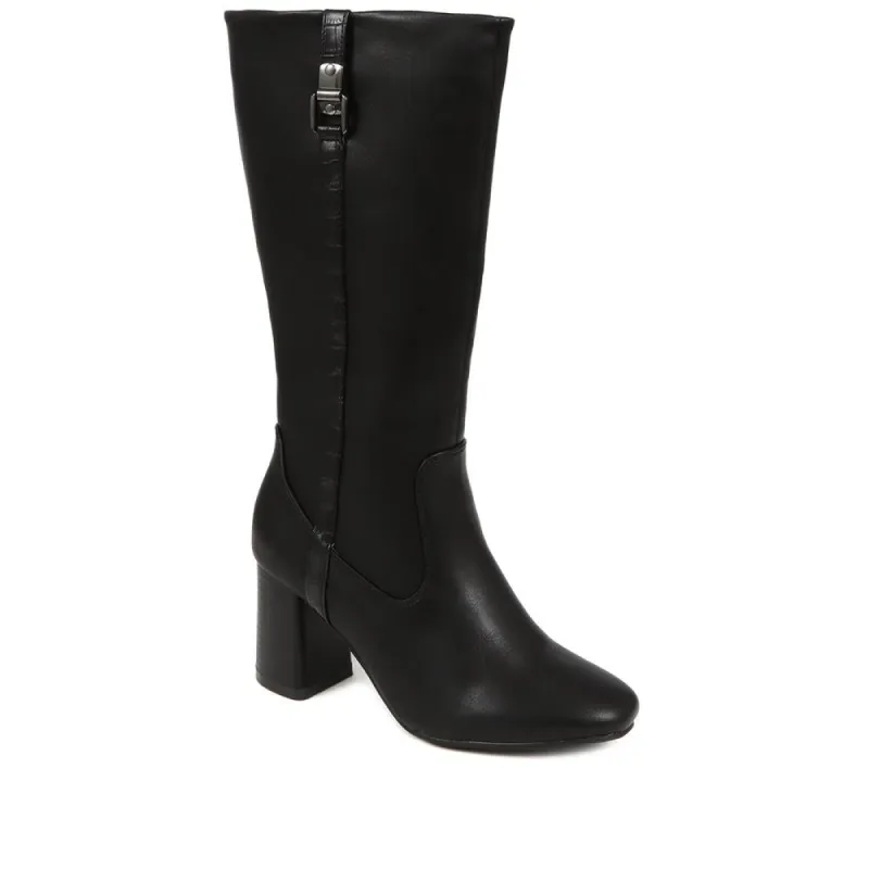 Knee High Heeled Boots - WOIL38055 / 324 885 sold by Shoe-Shop