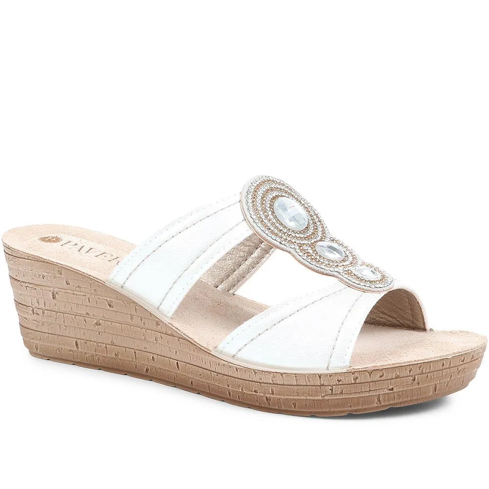 Embellished Wedge Sandals - INB37061 / 323 589 sold by Shoe-Shop product image thumbnail 3