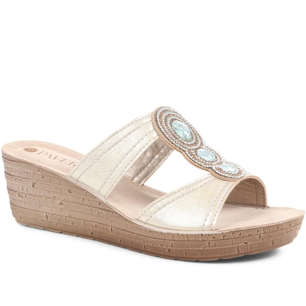 Embellished Wedge Sandals - INB37061 / 323 589 sold by Shoe-Shop product image thumbnail 4