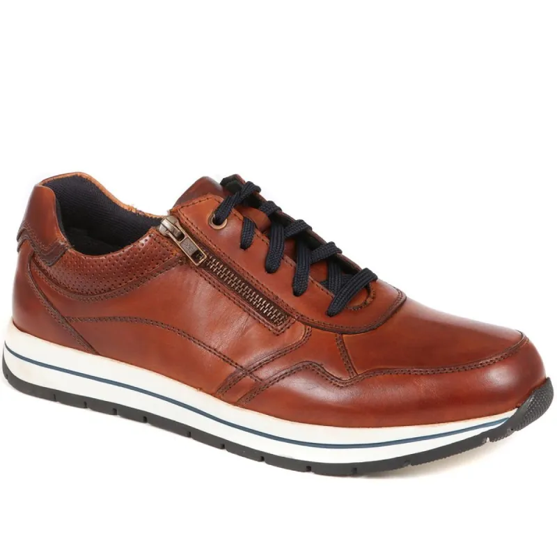 Leather Lace-up Trainers - PARK37001 / 323 393 sold by Shoe-Shop