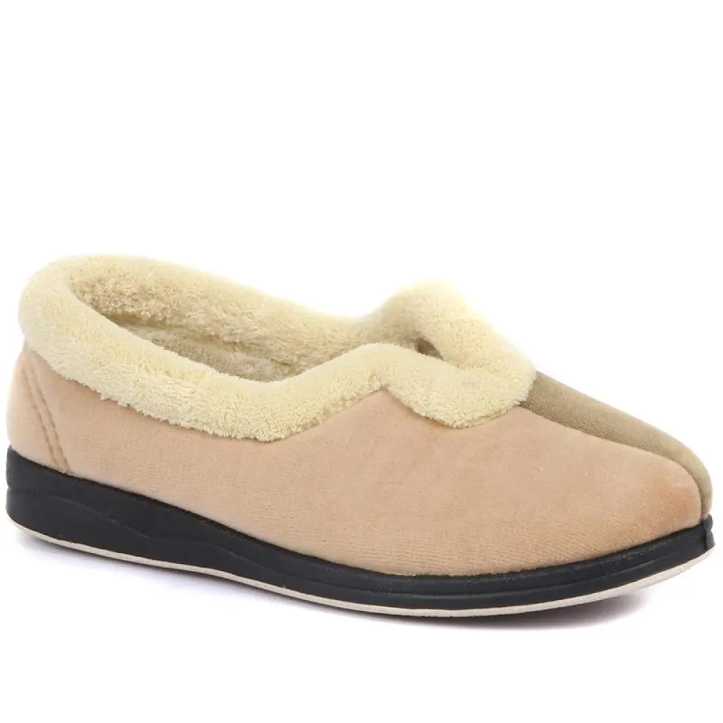 Wide Fit Antibacterial Slippers - QING32013 / 319 075 sold by Shoe-Shop
