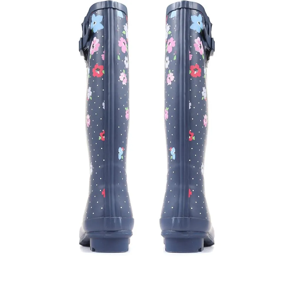 Floral Print Wellies - JDE36003 / 323 042 sold by Shoe-Shop product image thumbnail 4