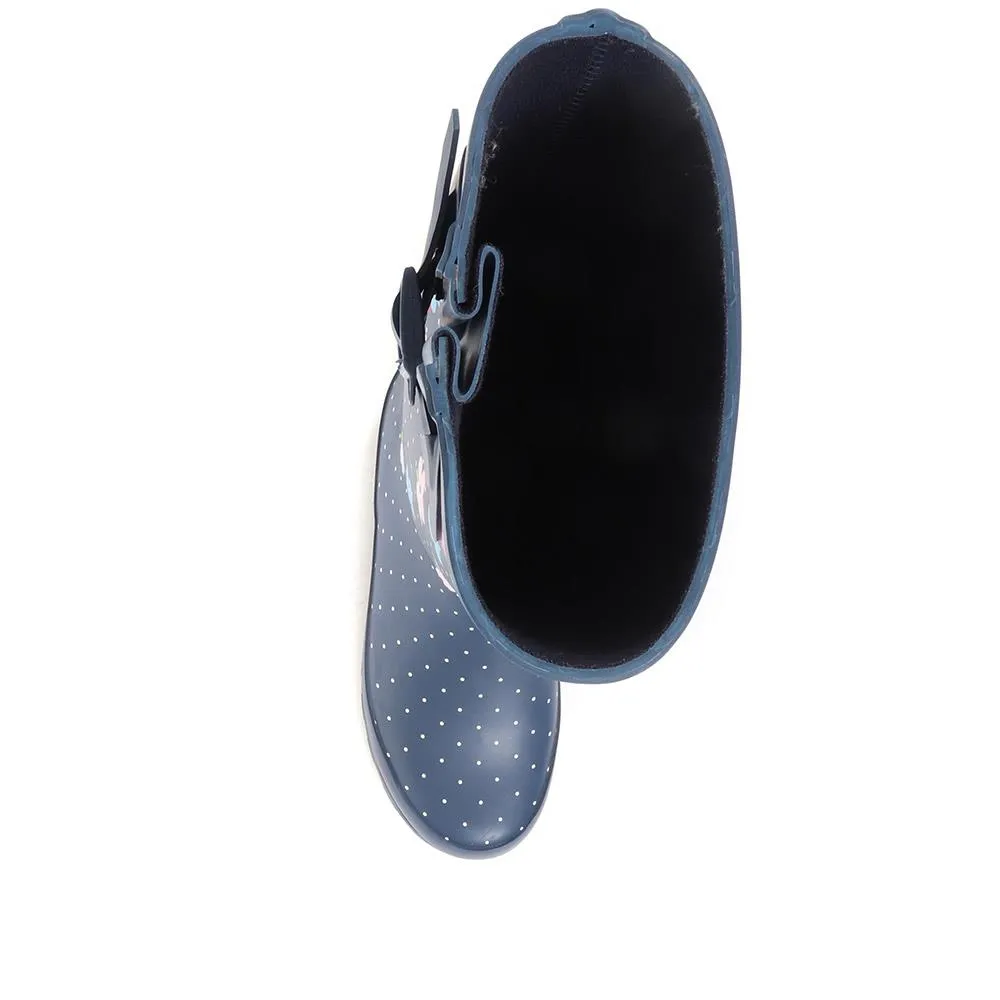 Floral Print Wellies - JDE36003 / 323 042 sold by Shoe-Shop product image thumbnail 5