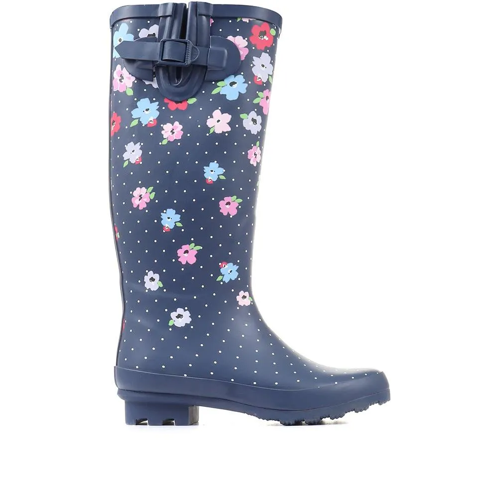 Floral Print Wellies - JDE36003 / 323 042 sold by Shoe-Shop product image thumbnail 3