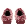 Faux Suede Fur Lined Slipper Mules - GALOP38023 / 324 486 sold by Shoe-Shop