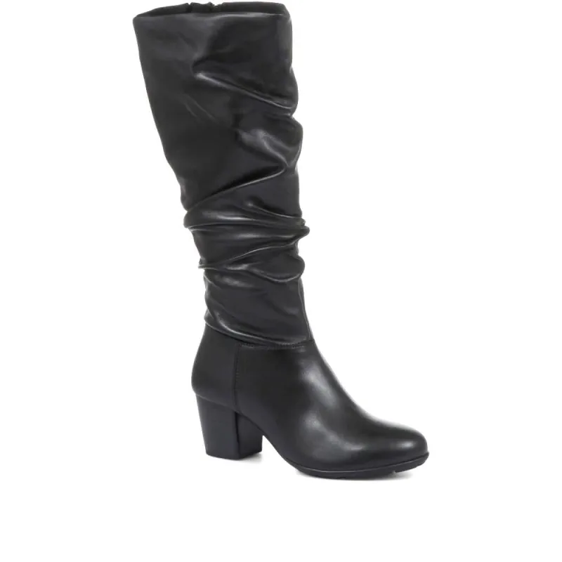 Ladies Leather Slouch Boots - RNB32003 / 318 891 sold by Shoe-Shop