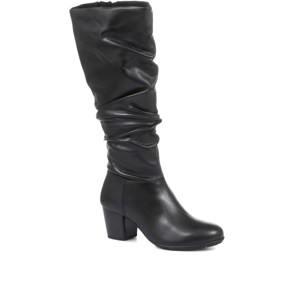 Ladies Leather Slouch Boots - RNB32003 / 318 891 sold by Shoe-Shop