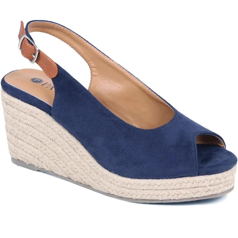 Peep Toe Wedge Sandals - WBINS37099 / 323 626 sold by Shoe-Shop