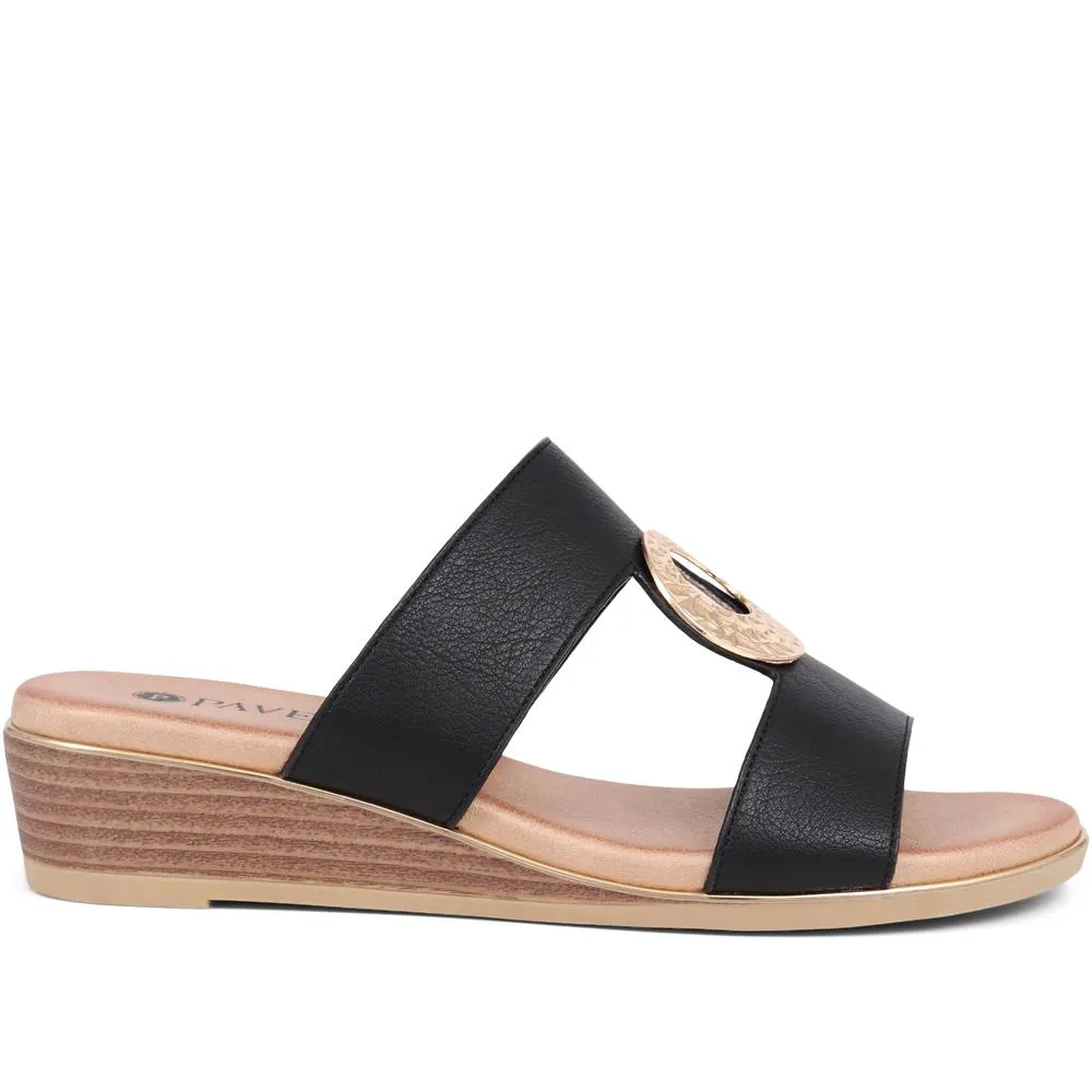 Slip-On Wedge Mule Sandals  - BAIZH39043 / 325 267 sold by Shoe-Shop product image thumbnail 4
