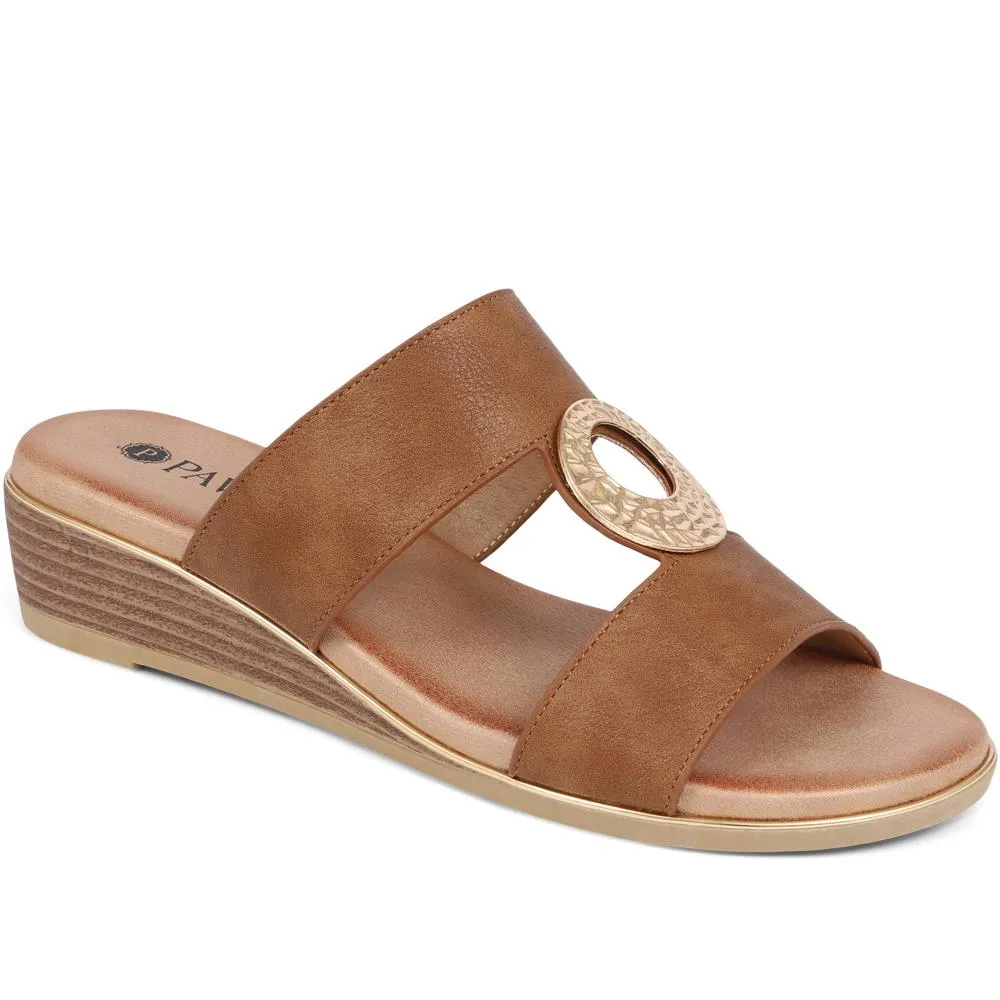Slip-On Wedge Mule Sandals  - BAIZH39043 / 325 267 sold by Shoe-Shop product image thumbnail 3