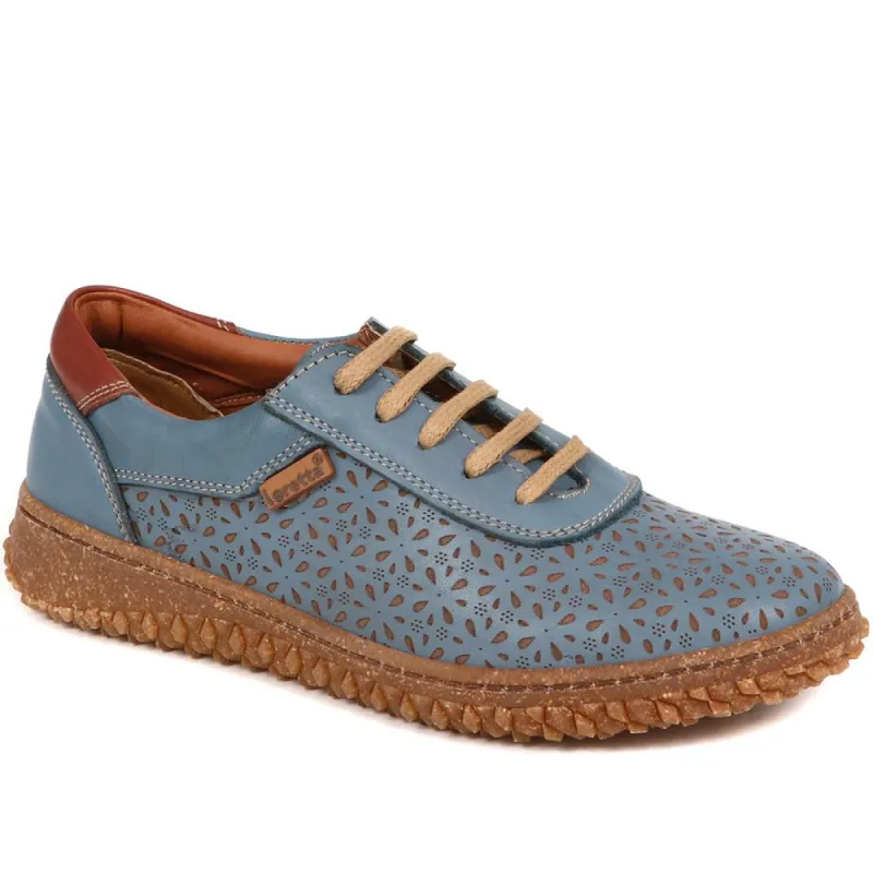 Leather Lace-Up Casual Shoes - HAK37007 / 323 791 sold by Shoe-Shop
