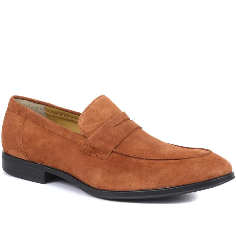 Finsbury Suede Penny Loafers - STEPT33504 / 320 120 made by Shoe-Shop