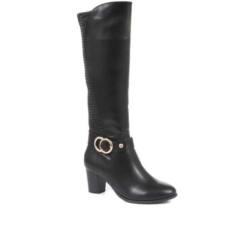 Heeled Knee High Boots - BELTRE34017 / 320 398 sold by Shoe-Shop