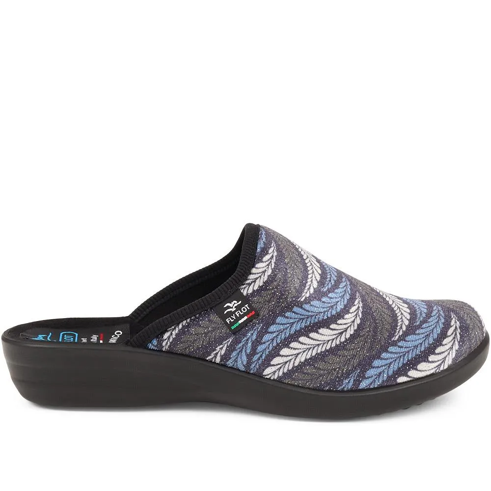 Velour Wedge Slipper Mules - FLY38015 / 324 113 sold by Shoe-Shop product image thumbnail 3