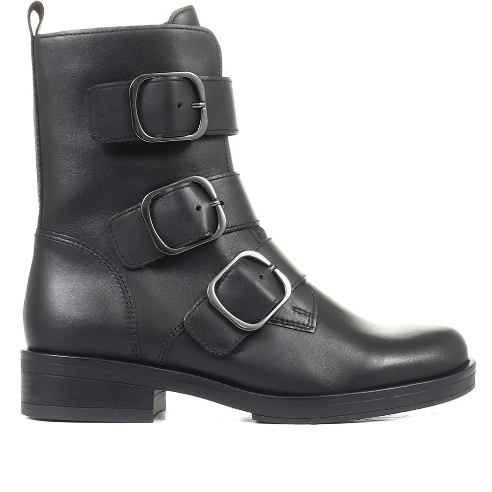 Home Leather Biker Boots - GAB34510 / 320 519 sold by Shoe-Shop product image thumbnail 3