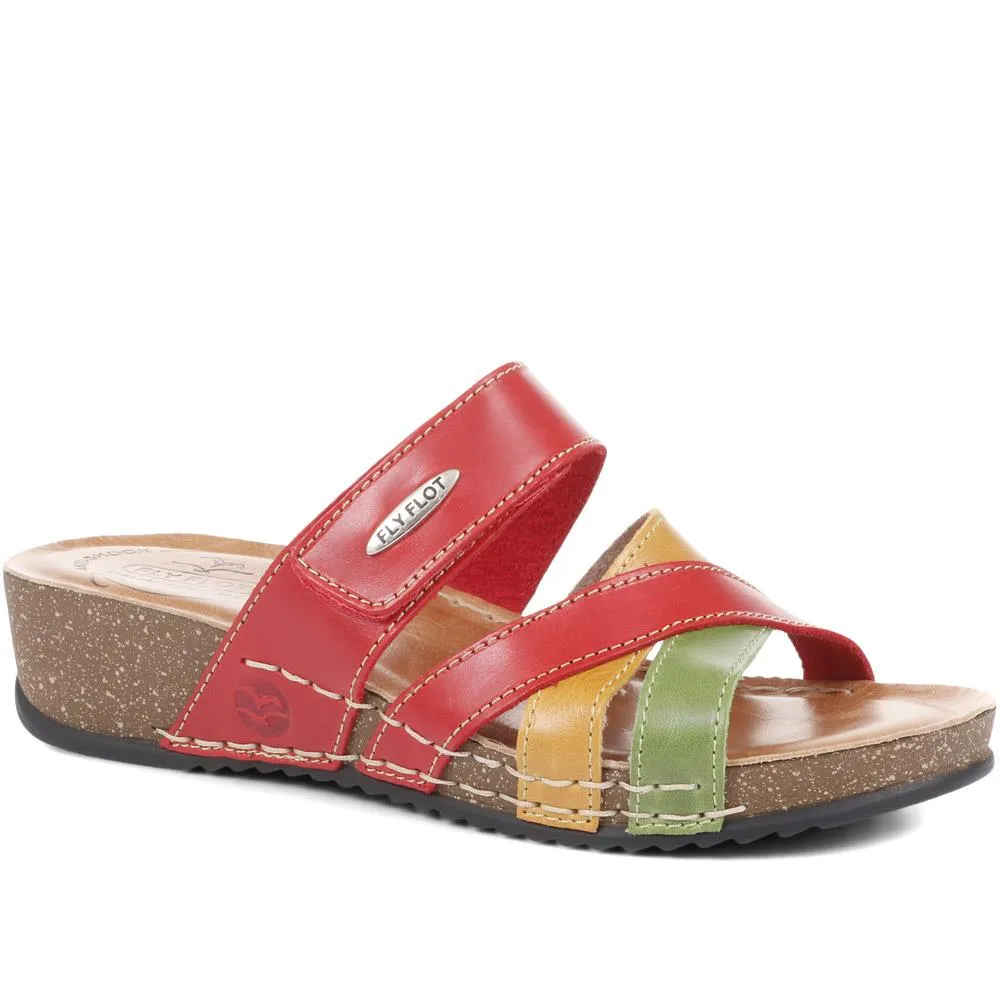 Fly Flot Leather Cross-Strap Mule Sandal - FLY35001 / 321 261 sold by Shoe-Shop product image thumbnail 2