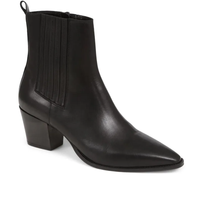 Lizia Heeled Leather Ankle Boots - LIZIA / 324 369 sold by Shoe-Shop