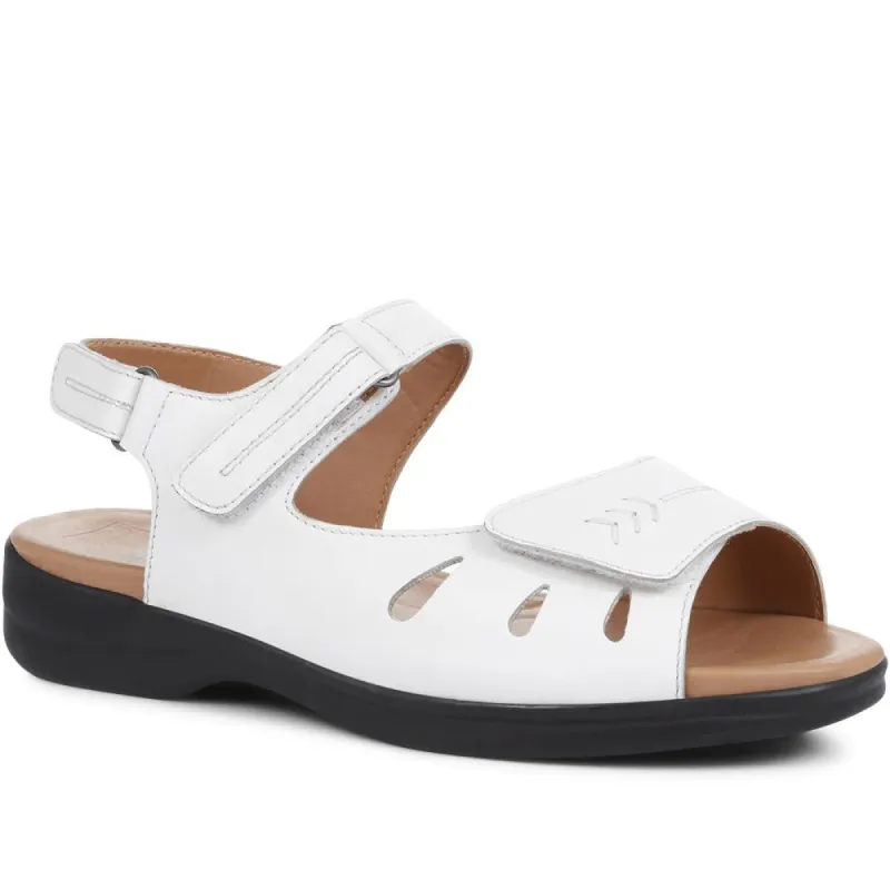Extra Wide Fit Leather Sandals - CLARE / 321 772 sold by Shoe-Shop