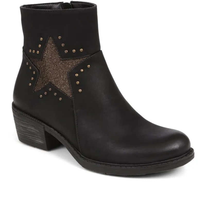 Star Detail Ankle Boots - BELPINYI38007 / 324 199 sold by Shoe-Shop