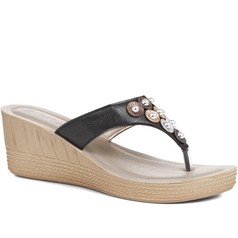 Toe-Post Wedge Sandals - INB35031 / 321 777 sold by Shoe-Shop product image thumbnail 2