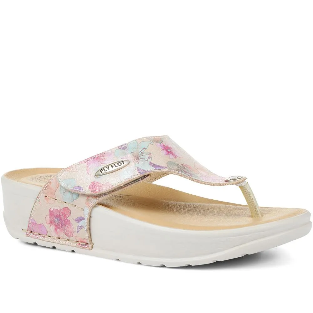 Toe-Post Wedge Sandals - FLY35095 / 321 540 sold by Shoe-Shop