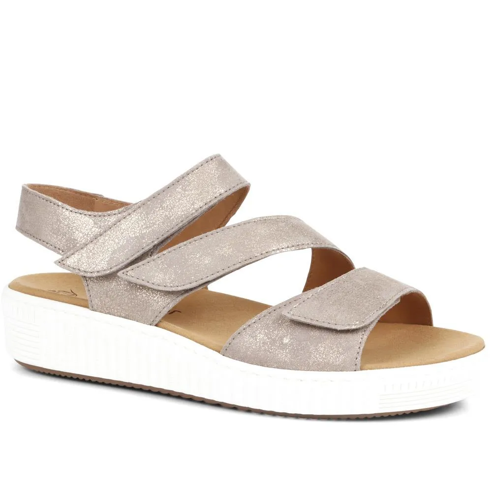 Marigold Leather Wedge Sandals - GAB35522 / 321 580 sold by Shoe-Shop