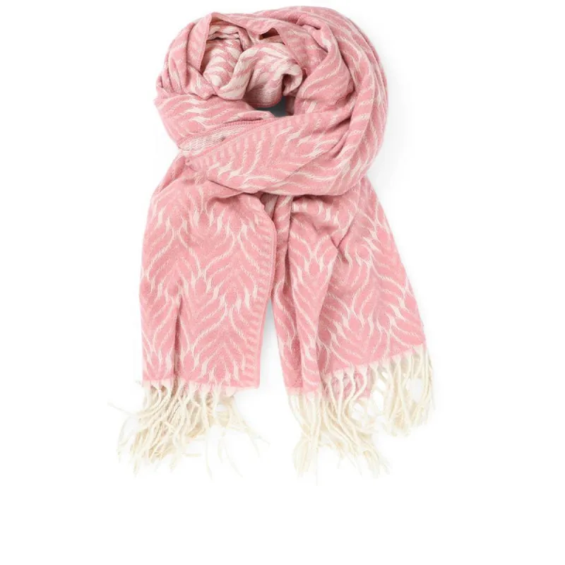 Leaf Print Scarf - JEW34019 / 321 093 made by Shoe-Shop
