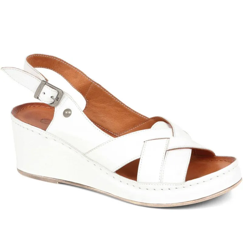 Leather Wedge Sandals - KARY37003 / 323 964 sold by Shoe-Shop