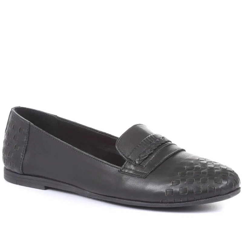 Mariah Woven Leather Loafers - MARIAH / 320 179 sold by Shoe-Shop