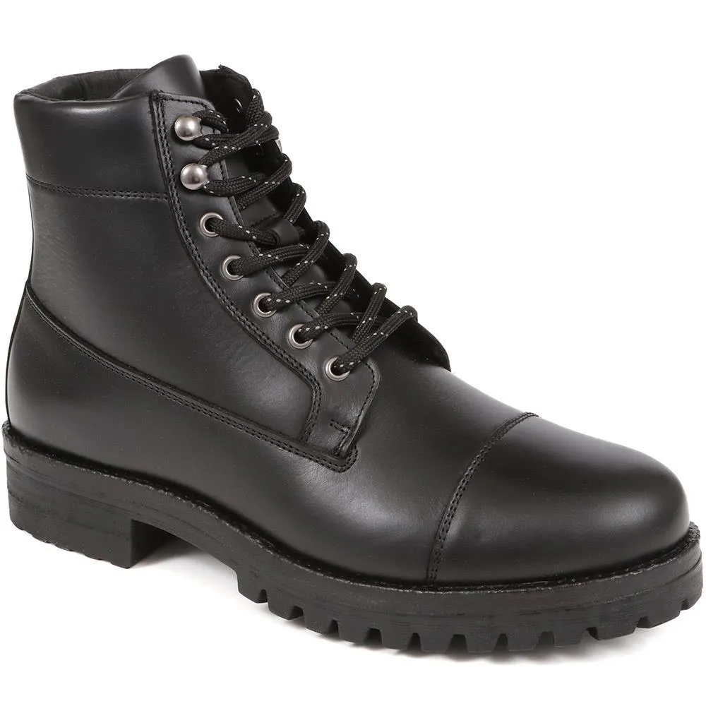 Leather Lace-Up Boots - DAEL / 324 501 sold by Shoe-Shop