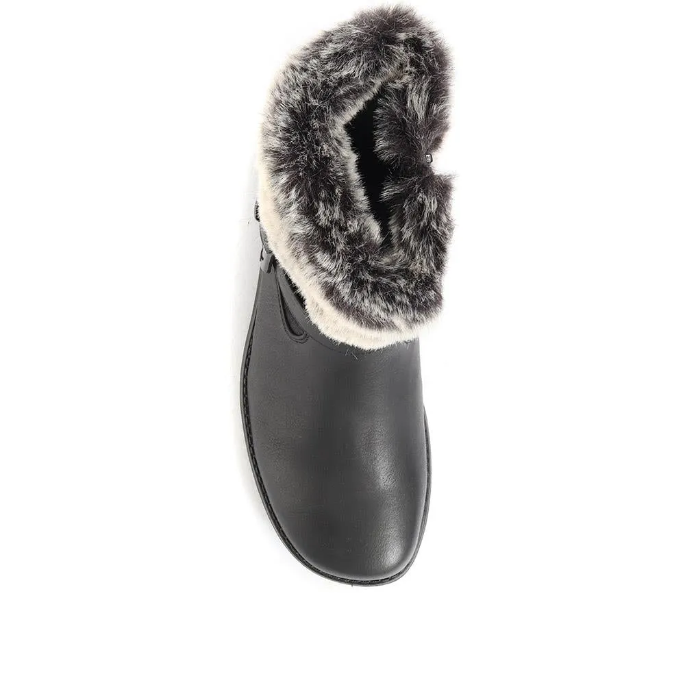 Faux Fur Trimmed Ankle Boots - WOIL34029 / 320 793 sold by Shoe-Shop product image thumbnail 5