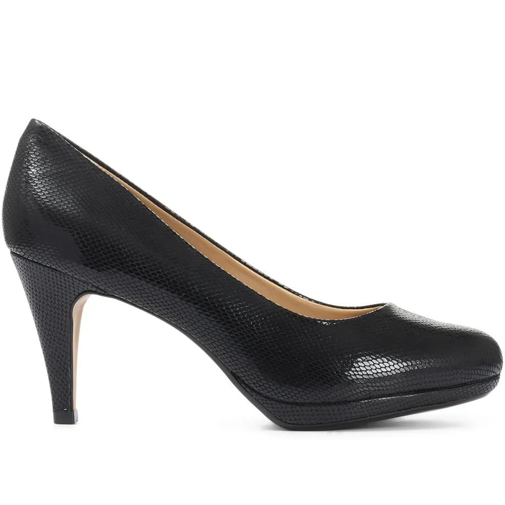 Wide Fit Leather Court Shoes - GLO30505 / 317 169 sold by Shoe-Shop product image thumbnail 3
