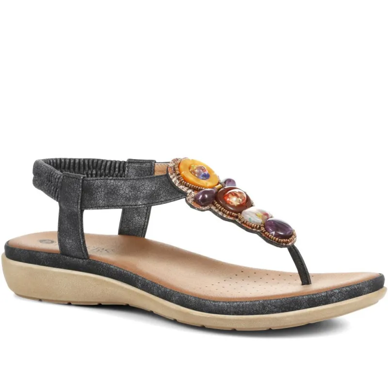 Embellished Flip Flop Sandals - BAIZH35089 / 321 708 sold by Shoe-Shop