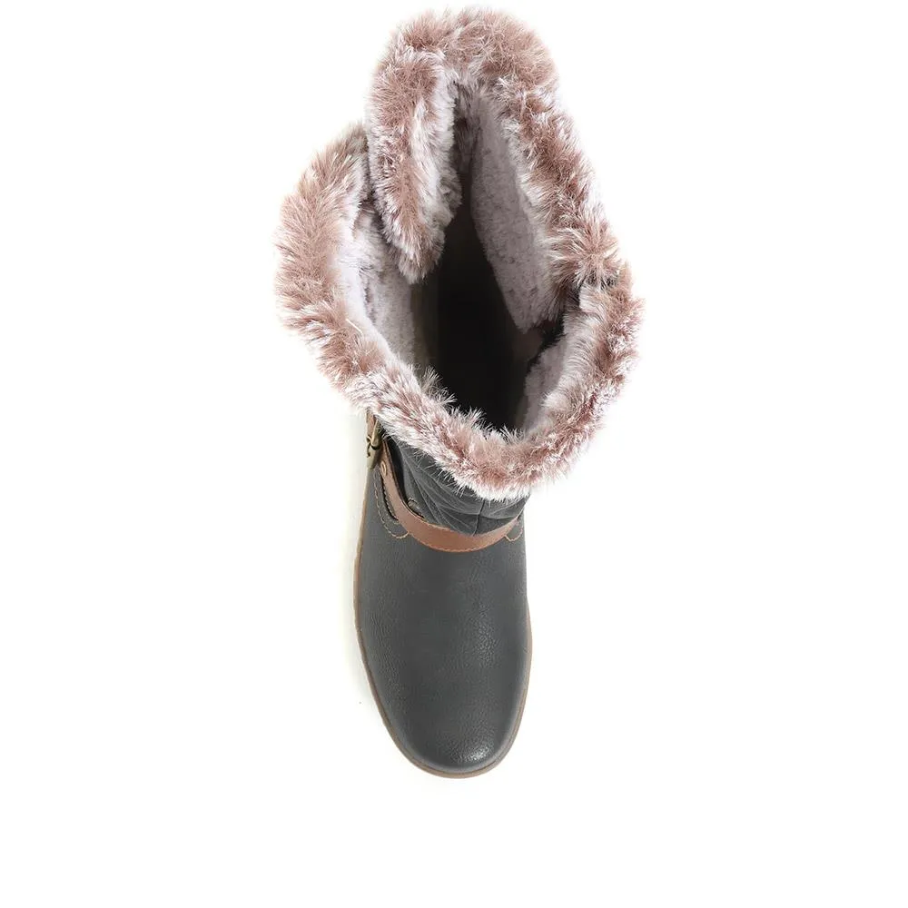 Ruched Calf Boot - WBINS34195 / 321 036 sold by Shoe-Shop product image thumbnail 5