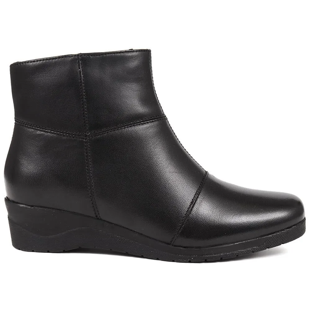 Leather Wedge Heel Ankle Boots - THEST38001 / 324 149 sold by Shoe-Shop product image thumbnail 2