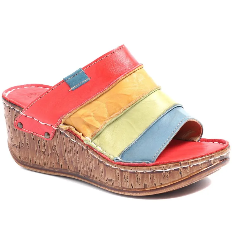 Leather Wedge Sandals - CAY37007 / 323 853 sold by Shoe-Shop