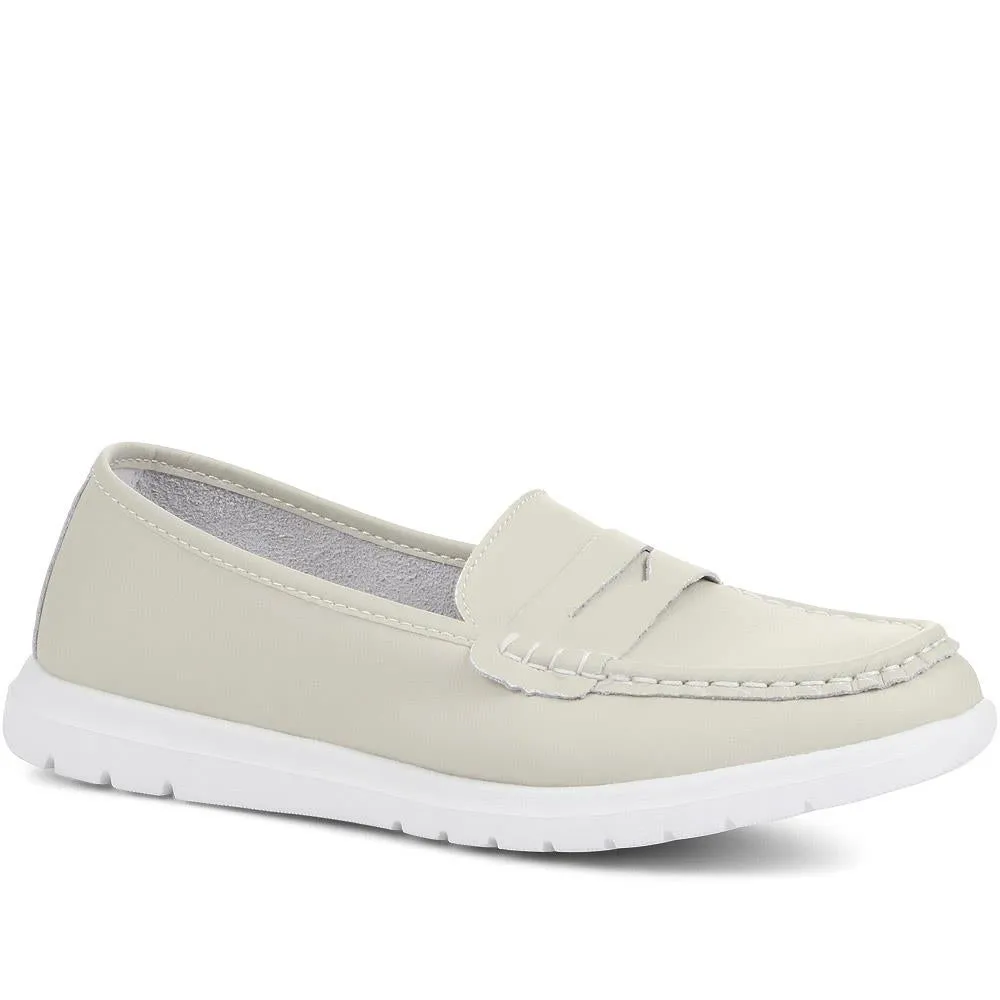 Wide Fit Touch-Fasten Loafers - BRK35019 / 322 347 sold by Shoe-Shop