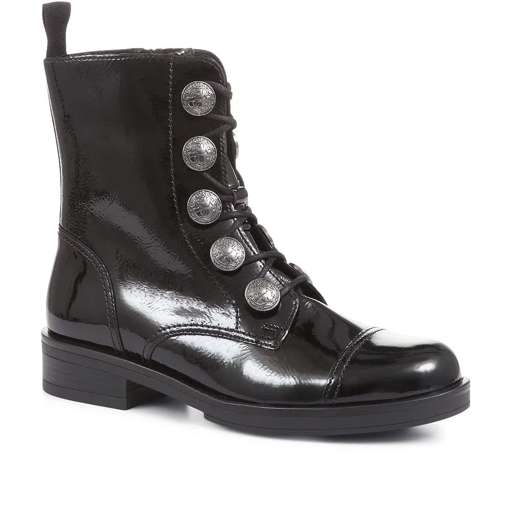 Lady Leather Biker Boots - GAB30567 / 316 645 sold by Shoe-Shop